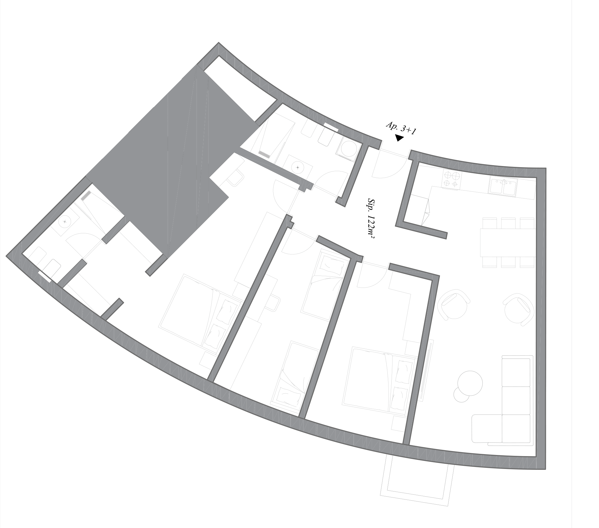 Apartament 3+1