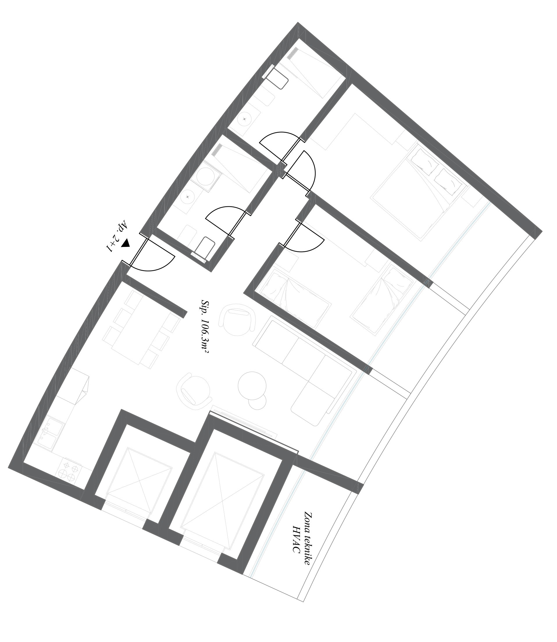 Apartamenti 2+1
